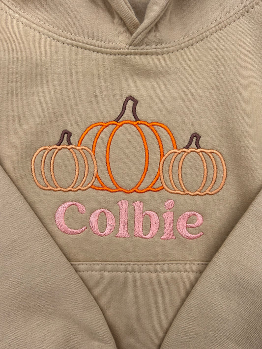 Personalised Pumpkin Trio Sweatshirt