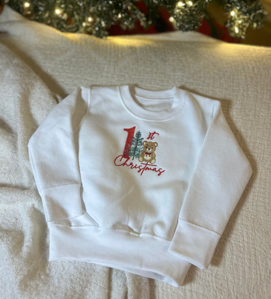 Baby’s First Christmas – Teddy andTree Sweatshirt