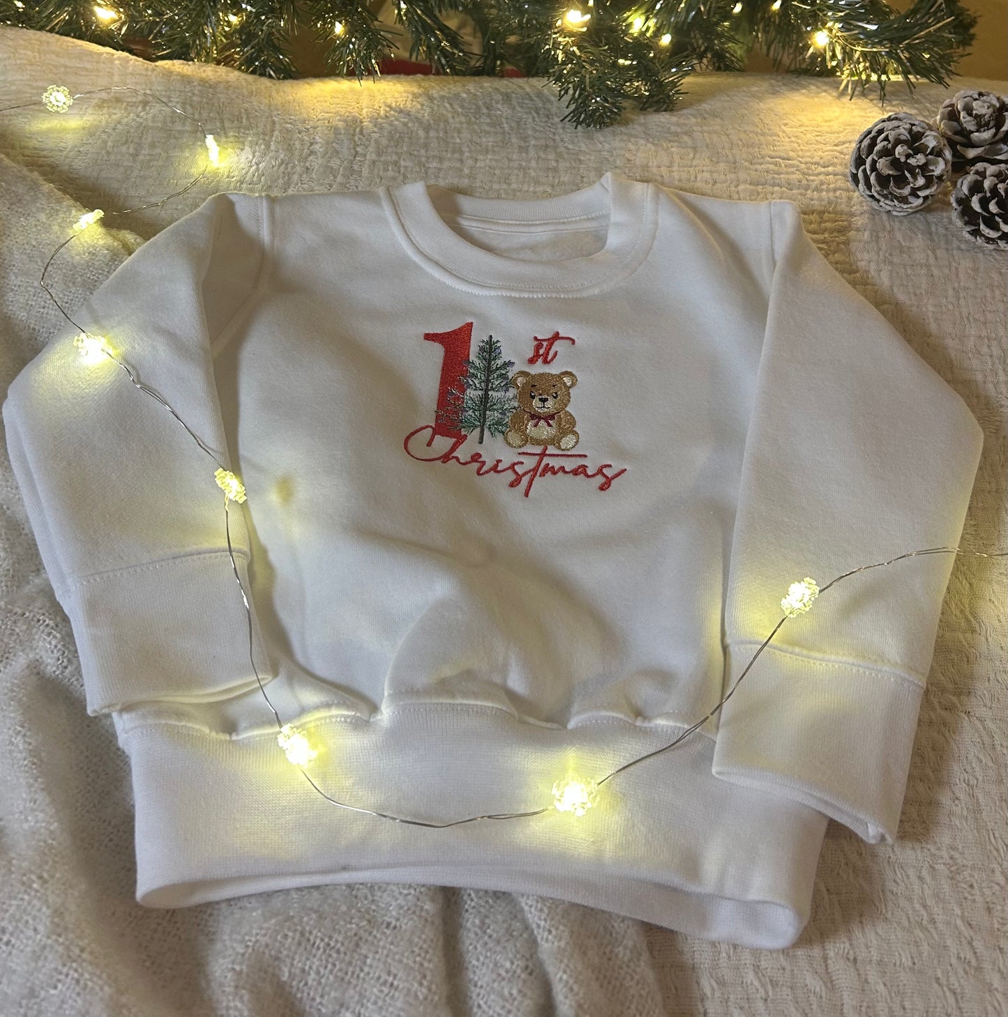 Baby’s First Christmas – Teddy andTree Sweatshirt