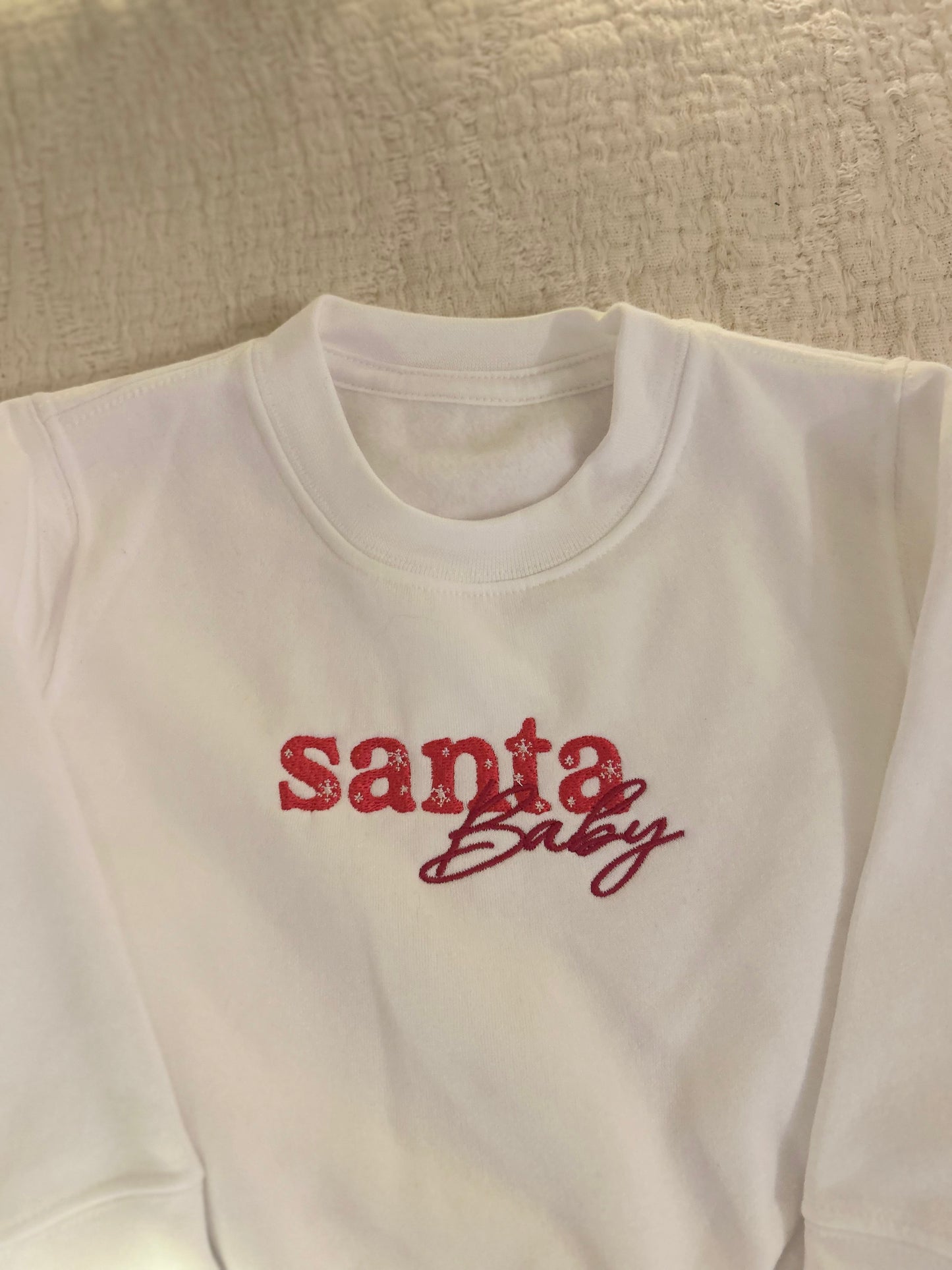 Santa Baby - Script Sweatshirt