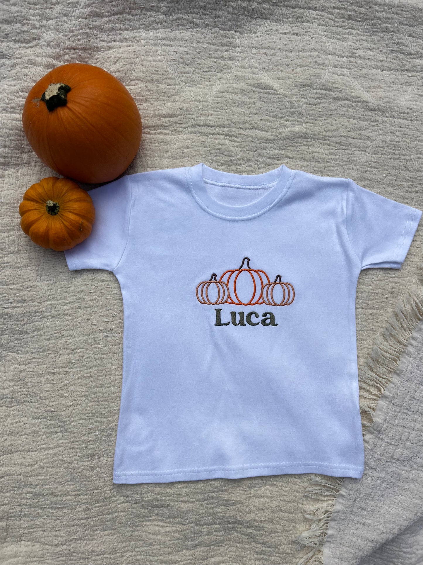 Personalised Pumkin Trio T-shirt