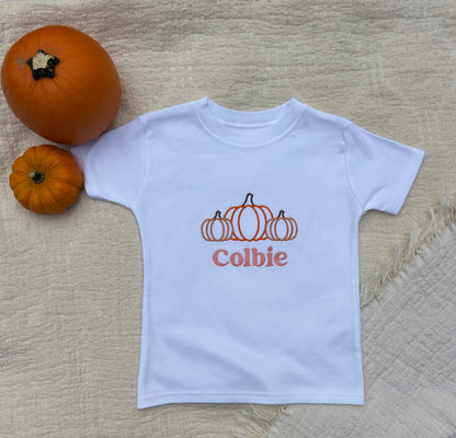 Personalised Pumkin Trio T-shirt