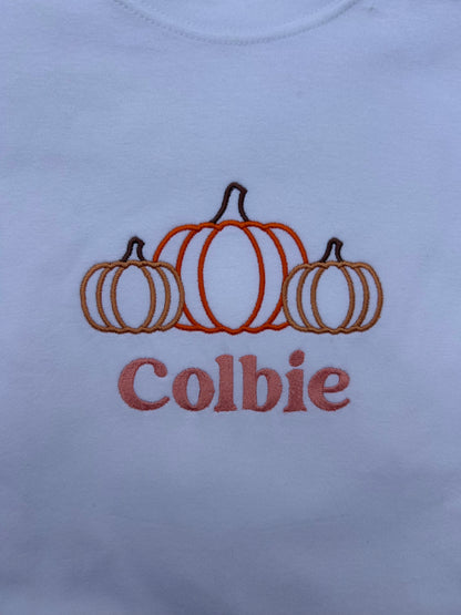Personalised Pumkin Trio T-shirt