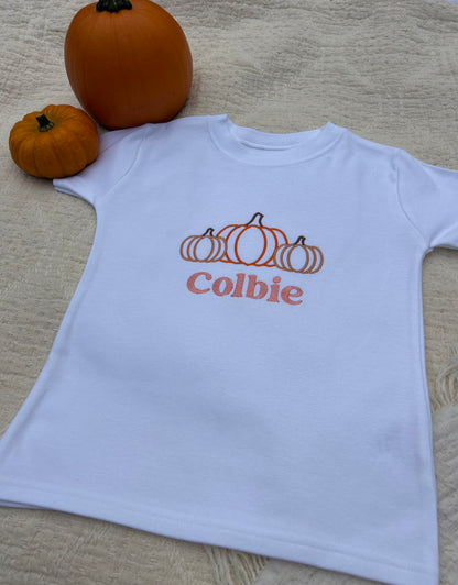 Personalised Pumkin Trio T-shirt