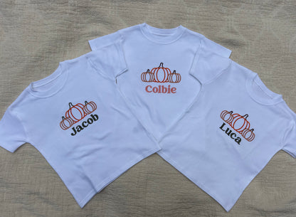 Personalised Pumkin Trio T-shirt