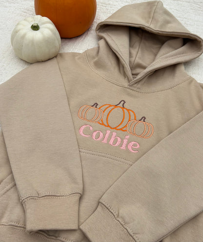 Personalised Pumpkin Trio Sweatshirt