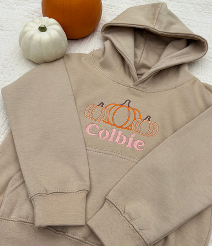 Personalised Pumpkin Trio Sweatshirt