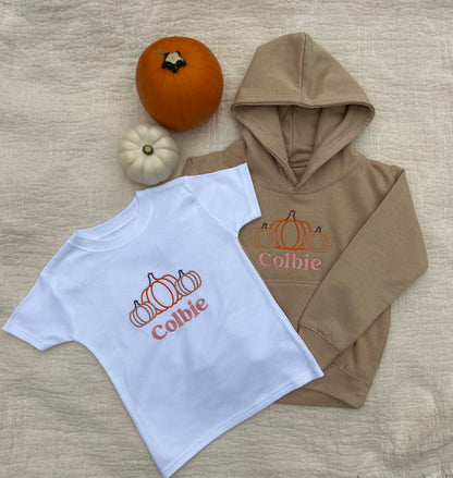Personalised Pumpkin Trio Sweatshirt