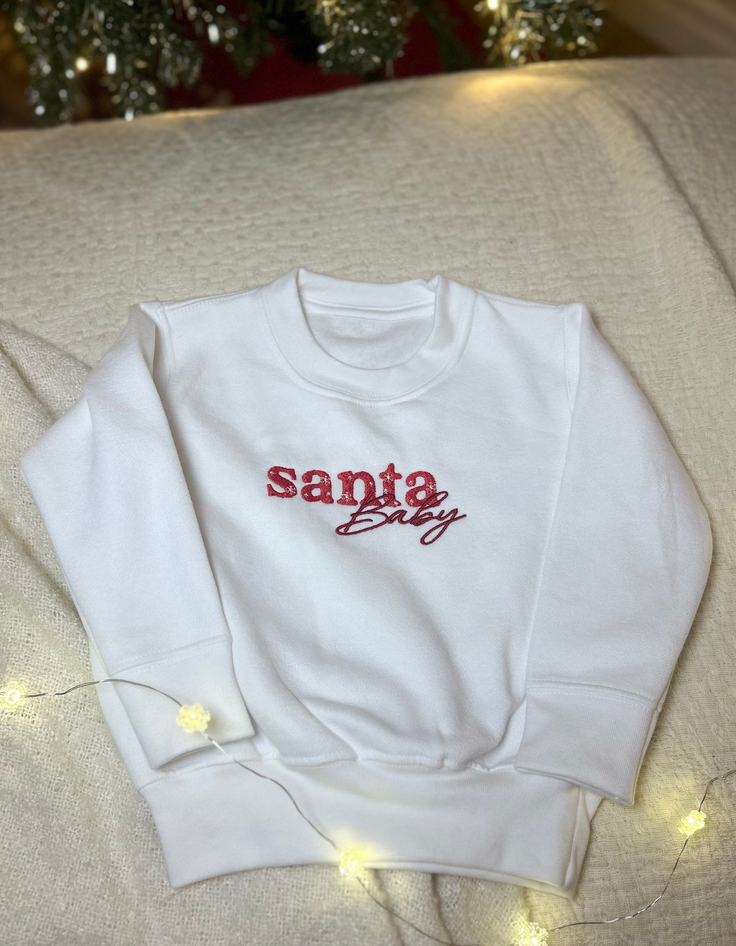 Santa Baby - Script Sweatshirt