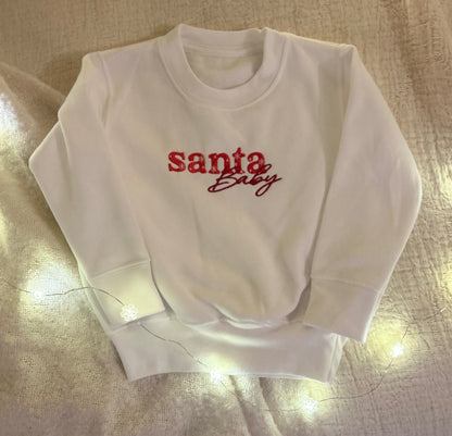 Santa Baby - Script Sweatshirt