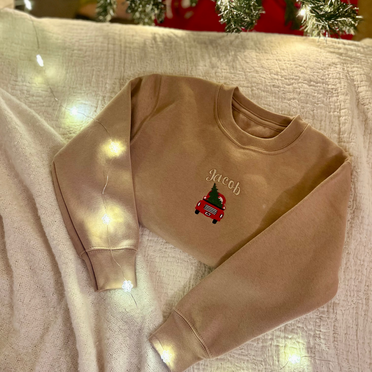 Personalised Red Car and Tree