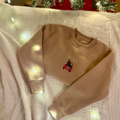 Personalised Red Car and Tree