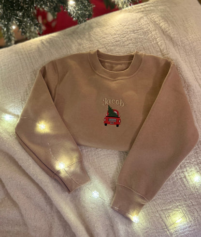 Personalised Red Car and Tree