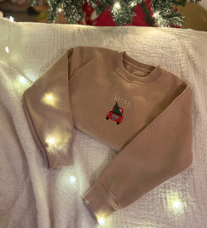 Personalised Red Car and Tree