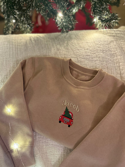 Personalised Red Car and Tree