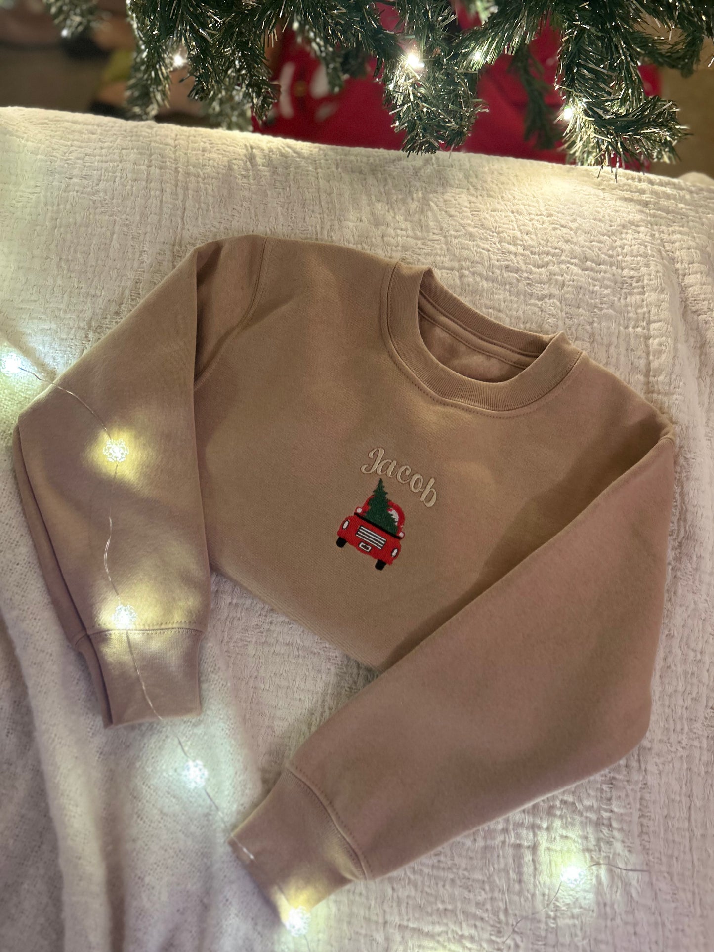 Personalised Red Car and Tree