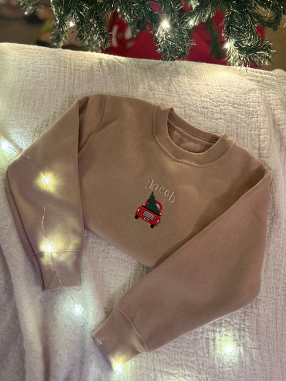 Personalised Red Car and Tree