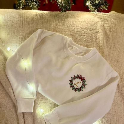 Wreath Monogram – Initial Jumper