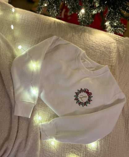 Wreath Monogram – Initial Jumper
