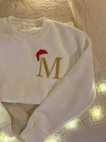 Santa Hat Initial – Monogram